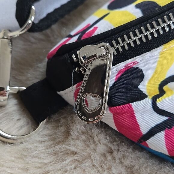 BRIGHTON GRAFFITI LOVE FLORAL CROSSBODY BELT BAG - NEW - Picture 4 of 10